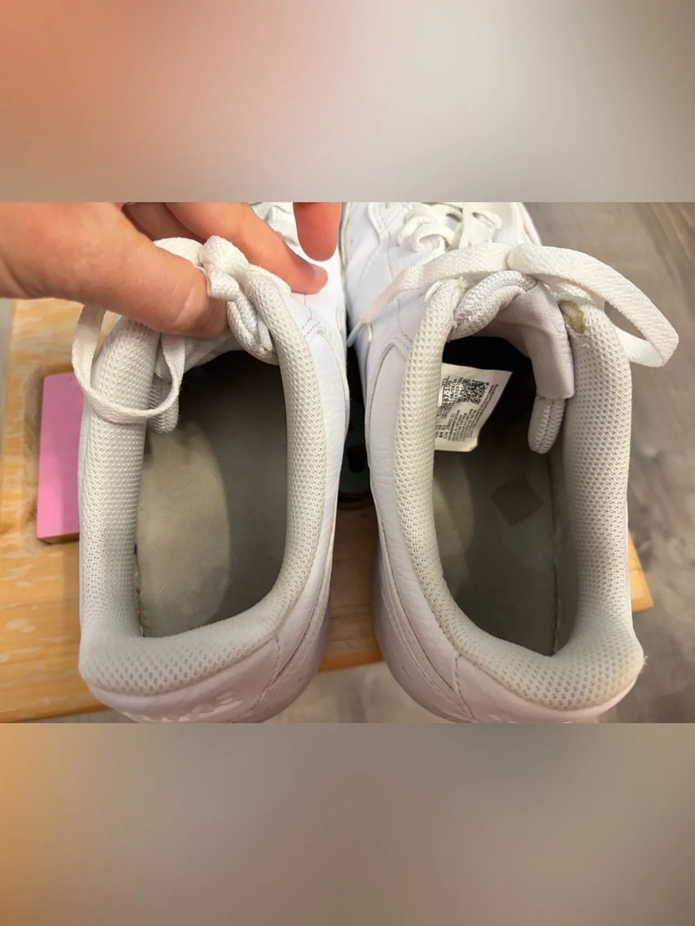 Nike Off-White Leather Low-Top Sneakers